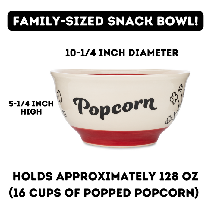 Ceramic Popcorn Bowl sizes - Dell Cove Spices and More Co