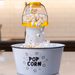 Black and White enamel popcorn bowl with air popcorn popper - dell cove spices