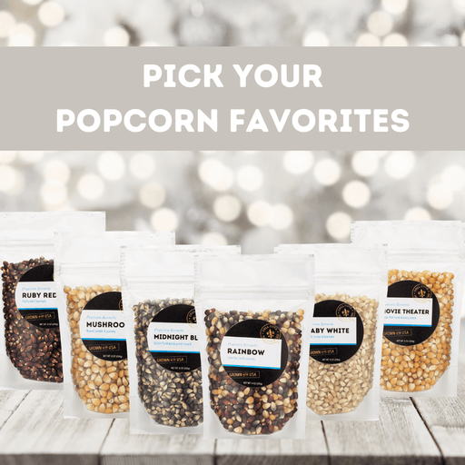 Personalized Popcorn Sampler - Popcorn Gift Set - Dell Cove Spices and More Co