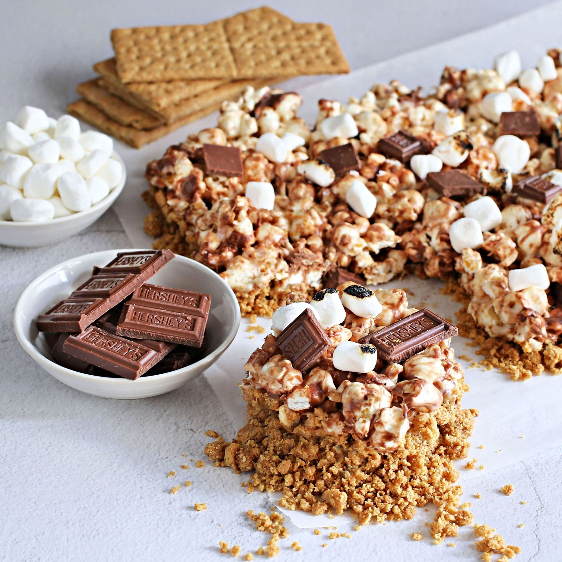 Smores Popcorn Bars