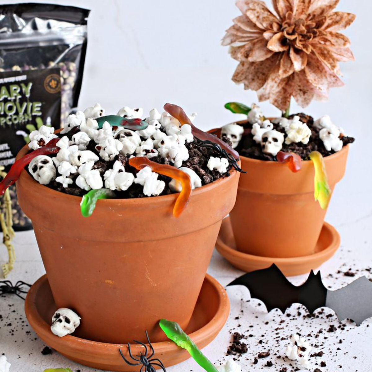 Halloween Popcorn Dirt Cake