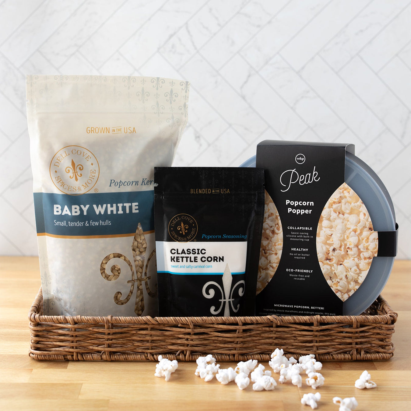 Corporate popcorn gift set idea by Dell Cove Spices and More