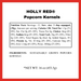 Holly Red Popcorn Kernels for Christmas Stockings - nutritional panel - Dell Cove Spices