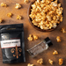Buffalo Wings popcorn seasoning pouch with empty spice jar and popcorn - dell cove spices
