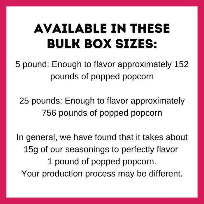 Chocolate Caramel Popcorn Seasoning - bulk box sizes - dell cove spices