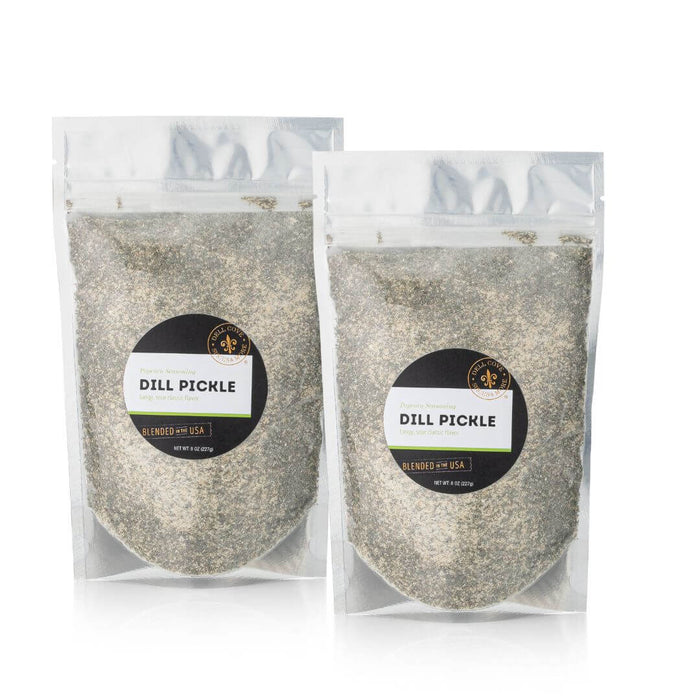 Dell Cove Dill Pickle Popcorn Salt – zesty, tangy popcorn salt for movie night snacking.