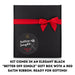 Funny breakup care-package gift — Dell Cove Better Off Single® Popcorn Kit in sleek black box with red ribbon.
