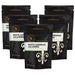 Five packages of Dell Cove Spices White Cheddar Jalapeno popcorn seasoning with a black background.