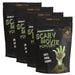 Dell Cove Scary Movie Popcorn black bags for Halloween treats or zombie horror movie fan gifts.