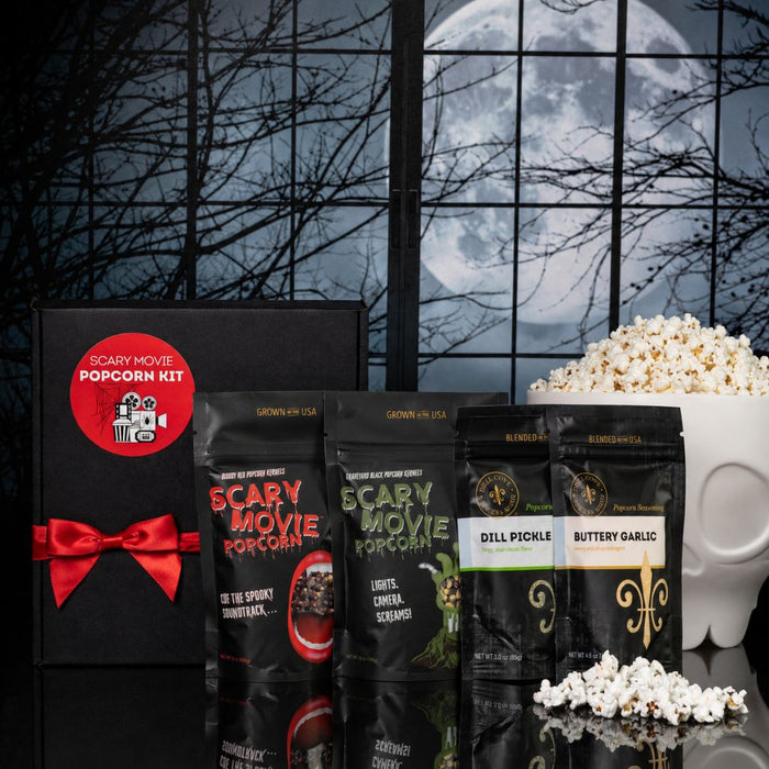 Deluxe Scary Movie Popcorn Kit – Custom Pick 2 Flavors