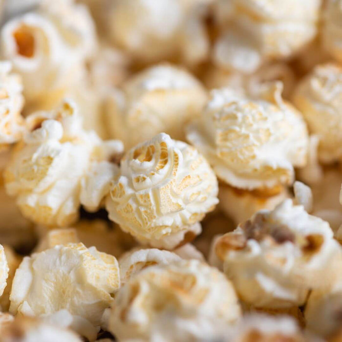 Close-up of large round Dell Cove Extra Large Mushroom popcorn