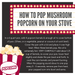 How to pop Mushroom popcorn kernels on your stove - dell cove spices