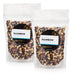 Two packages of Rainbow popcorn kernels with a Dell Cove Spices & More Co brand logo on a white background