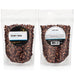Front and back of Dell Cove Ruby Red popcorn kernels half-pound pouch