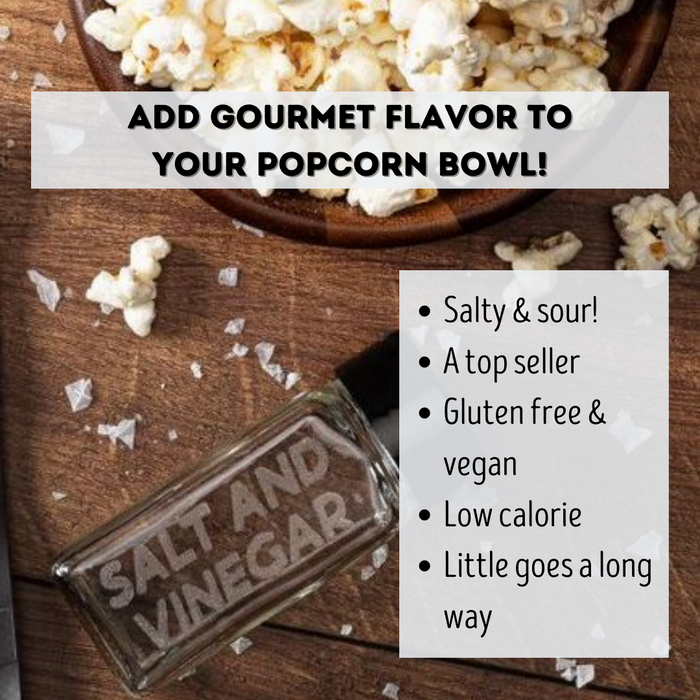 Salt and Vinegar popcorn seasoning benefits and flavors - dell cove spices