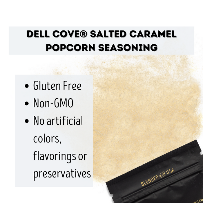Salted Caramel popcorn seasoning benefits - dell cove spices