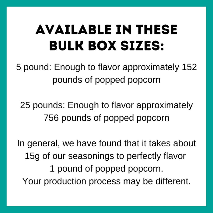 White cheddar popcorn seasoning bulk box sizes - dell cove spices