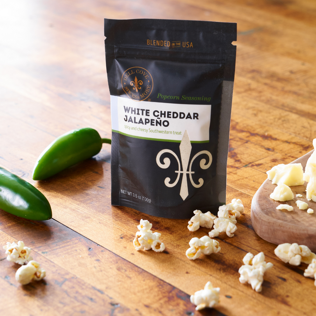 White Cheddar Jalapeno Popcorn Seasoning — Dell Cove Spices & More Co.