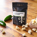 White Cheddar Jalapeno popcorn seasoning pouch with peppers and cheese and popcorn - dell cove spices