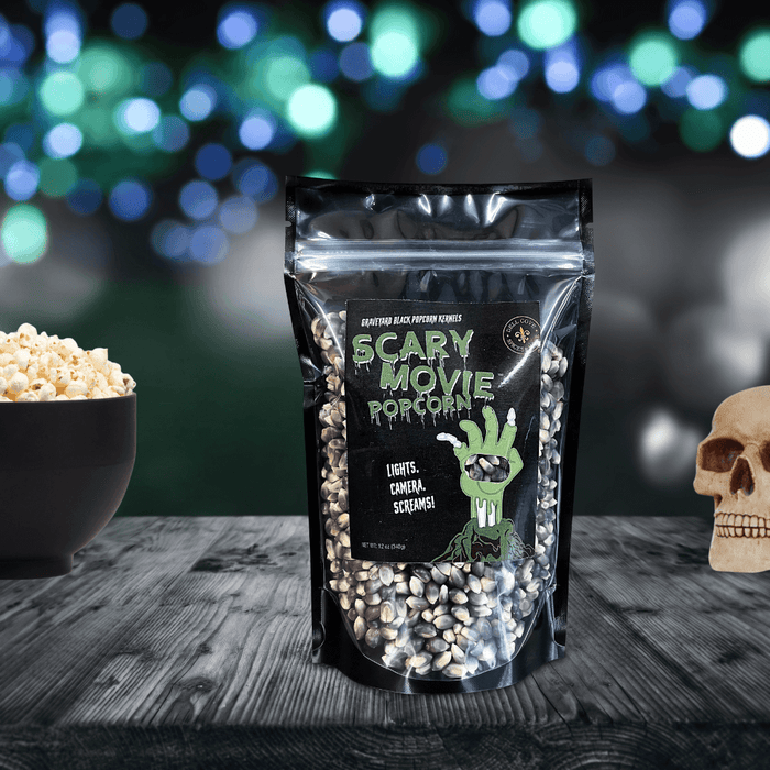 Scary Movie Popcorn - Graveyard Black Popcorn Kernels