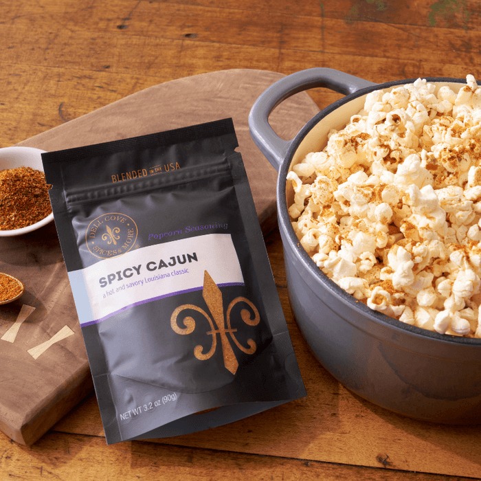 Spicy Cajun Popcorn Seasoning - Dell Cove Spices and More Co - lifestyle photo